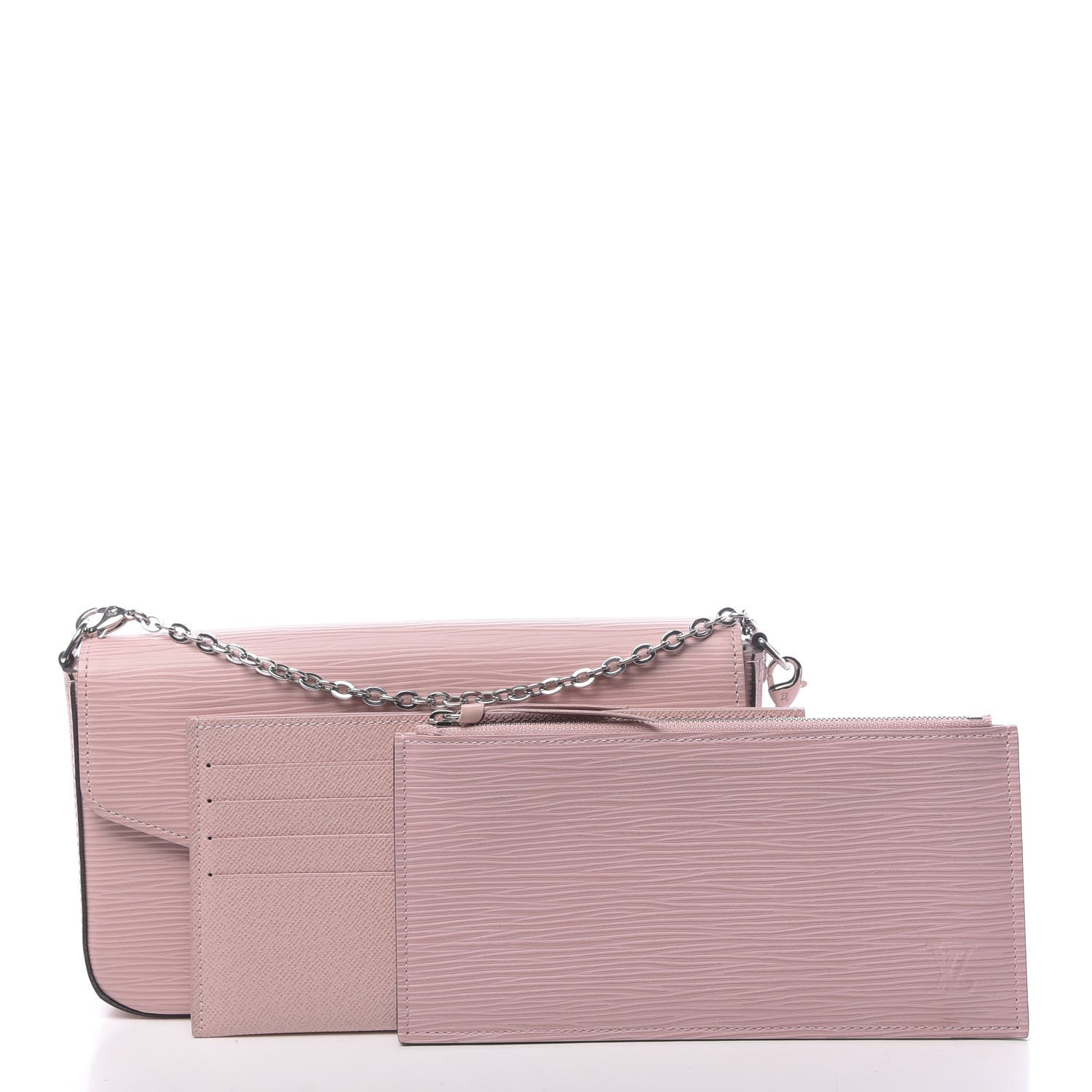 Louis Vuitton Epi Pochette Felicie Rose Ballerine 3 of 11