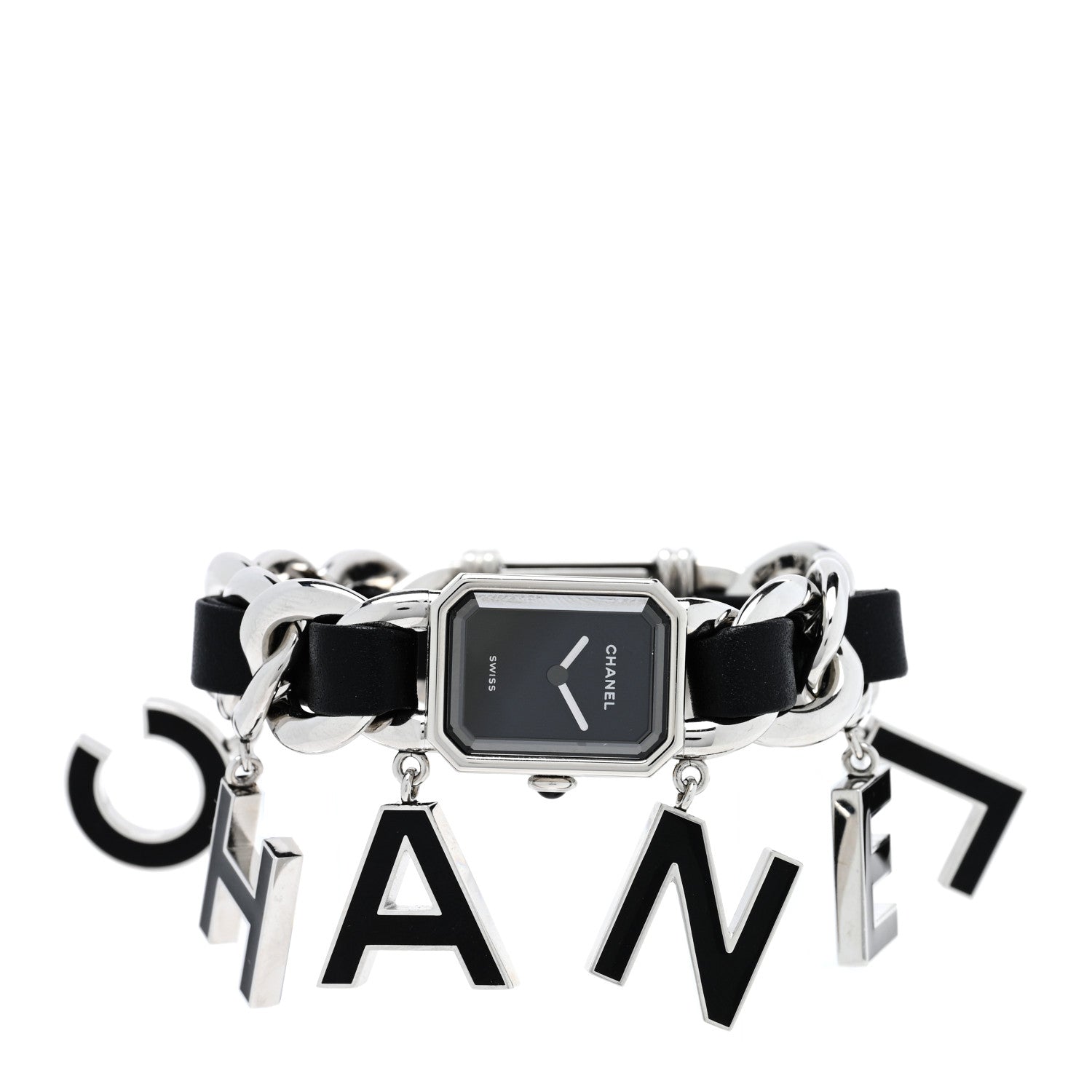 Chanel Stainless Steel Lambskin 20mm Premiere Wanted de Chanel
