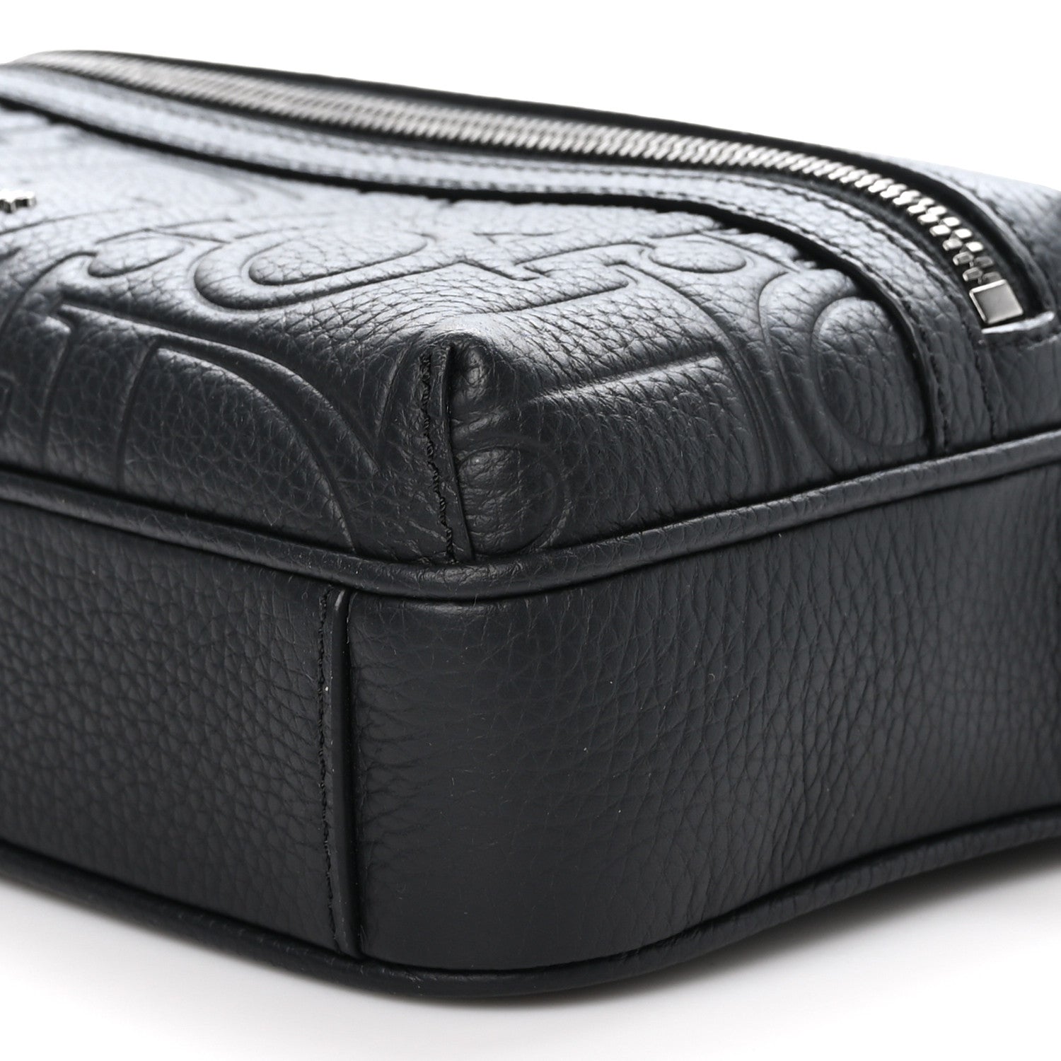 Christian Dior Grained Calfskin Embossed Dior Gravity Rider Zipped 2.0 Messenger Black 11 of 12