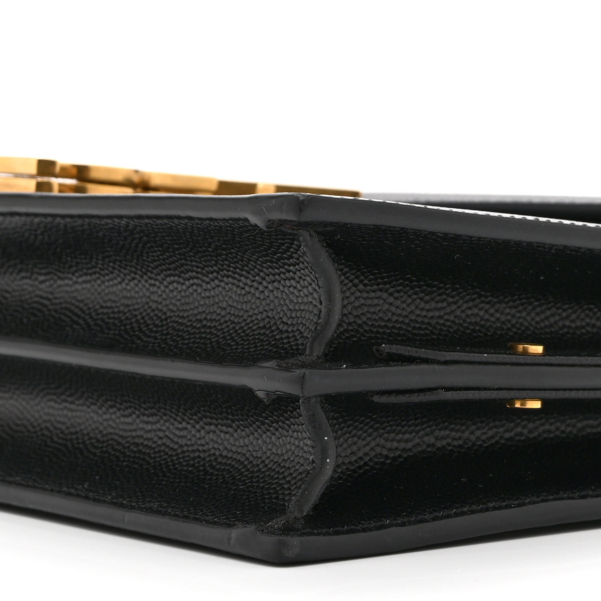 Grain De Poudre Monogram Cassandra Clasp Bag Black