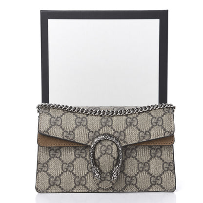 Gucci GG Supreme Monogram Super Mini Dionysus Shoulder Bag Taupe 13 of 13