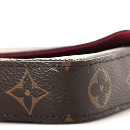 Louis Vuitton Monogram Pochette Felicie Chain Wallet Fuchsia 10 of 11