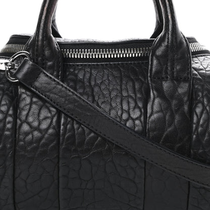Alexander Wang Pebbled Lambskin Mini Rockie Black Rhodium Hardware 8 of 12