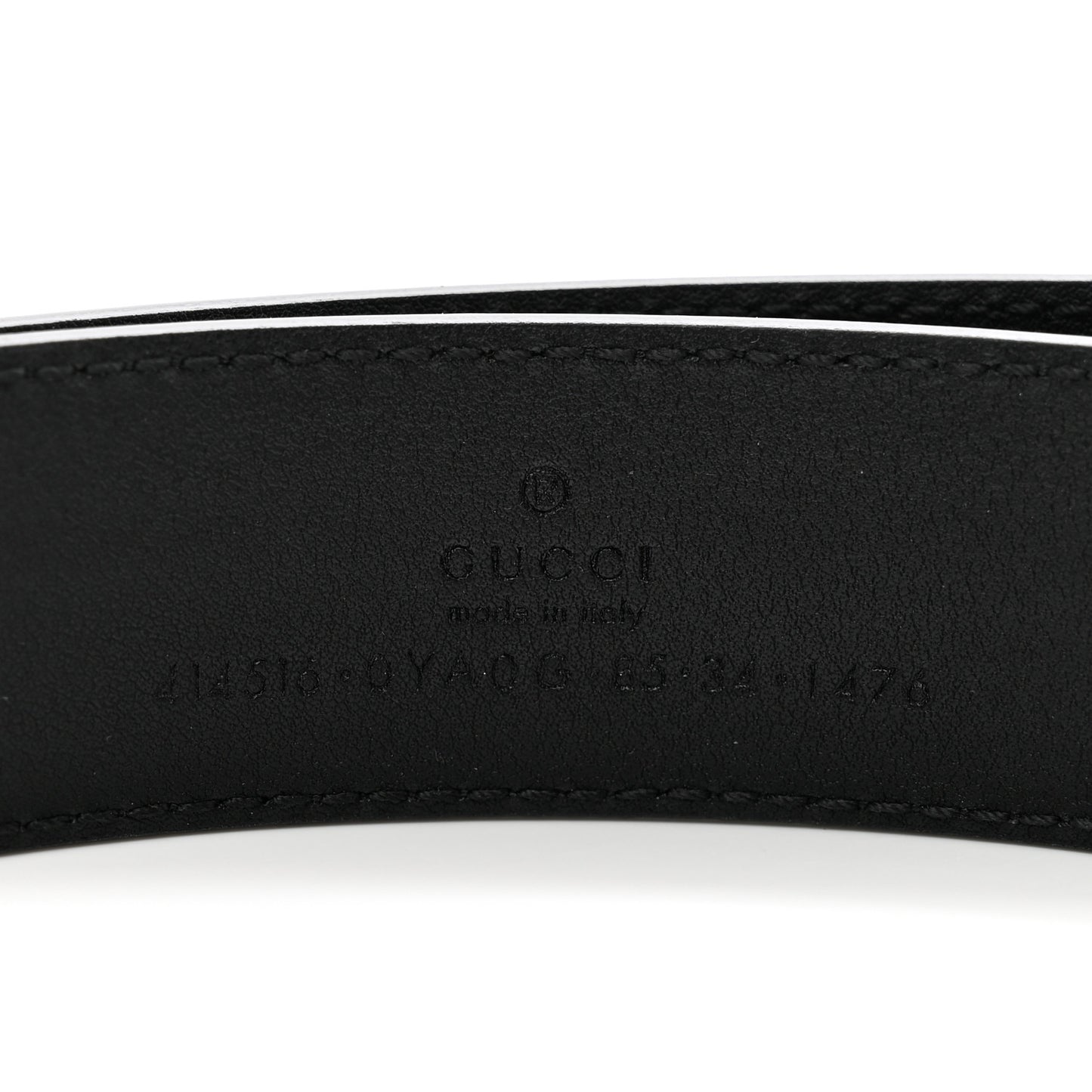 Plutone Calfskin Double G 30mm Belt 85 34 Black