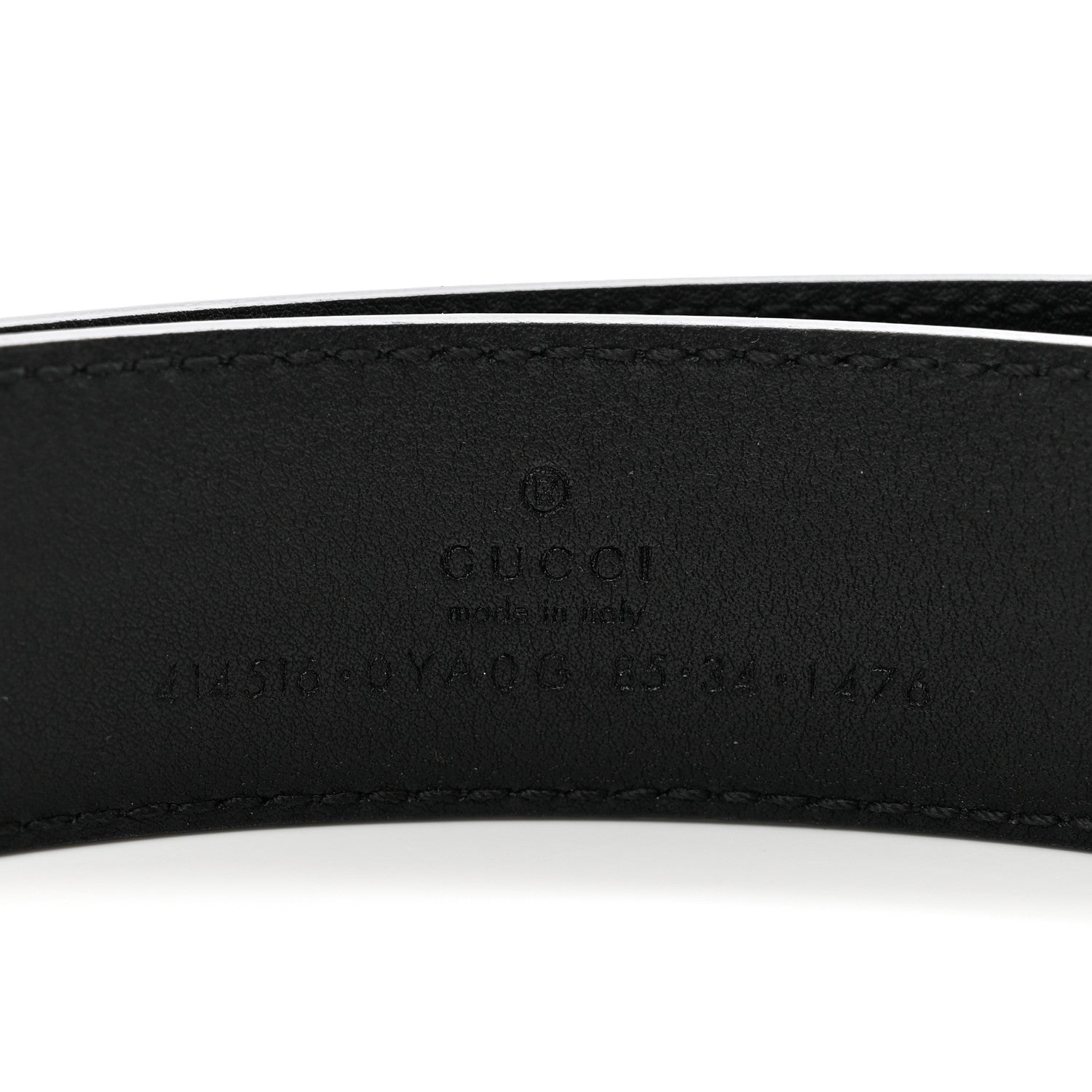 Gucci Plutone Calfskin Double G 30mm Belt 85 34 Black 4 of 5