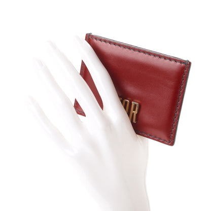 Christian Dior Calfskin D-Fence Card Holder Red 2 of 8