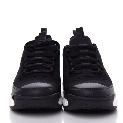 Chanel Velvet Calfskin Mixed Fibers CC Sneakers 37 Black 2 of 11