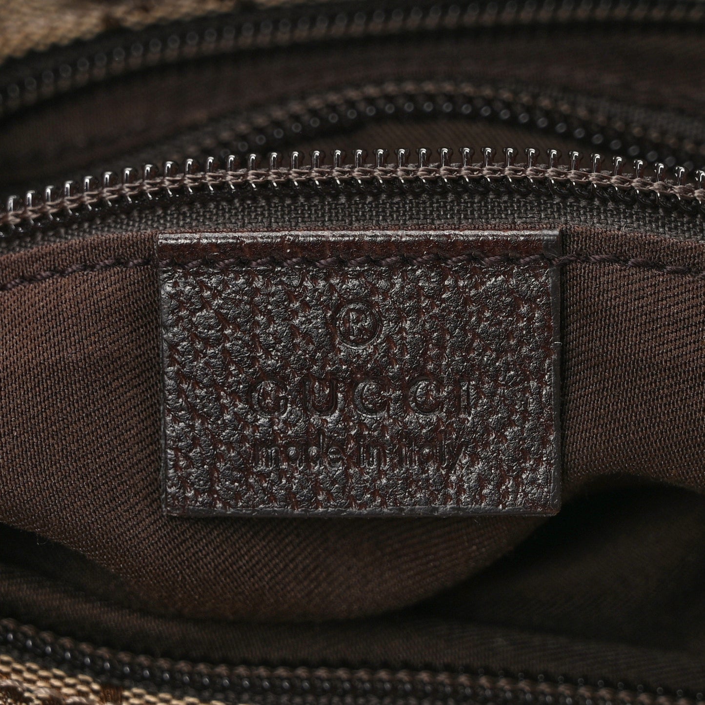 Monogram Web Small Flat Messenger Bag Brown