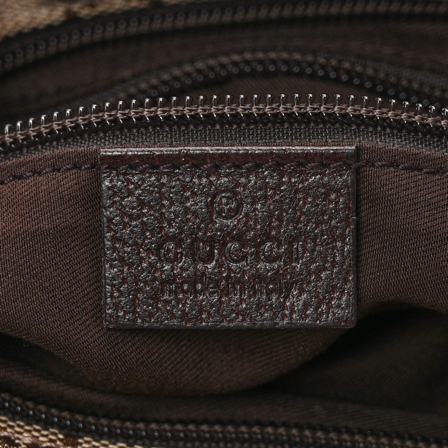 Gucci Monogram Web Small Flat Messenger Bag Brown 6 of 11