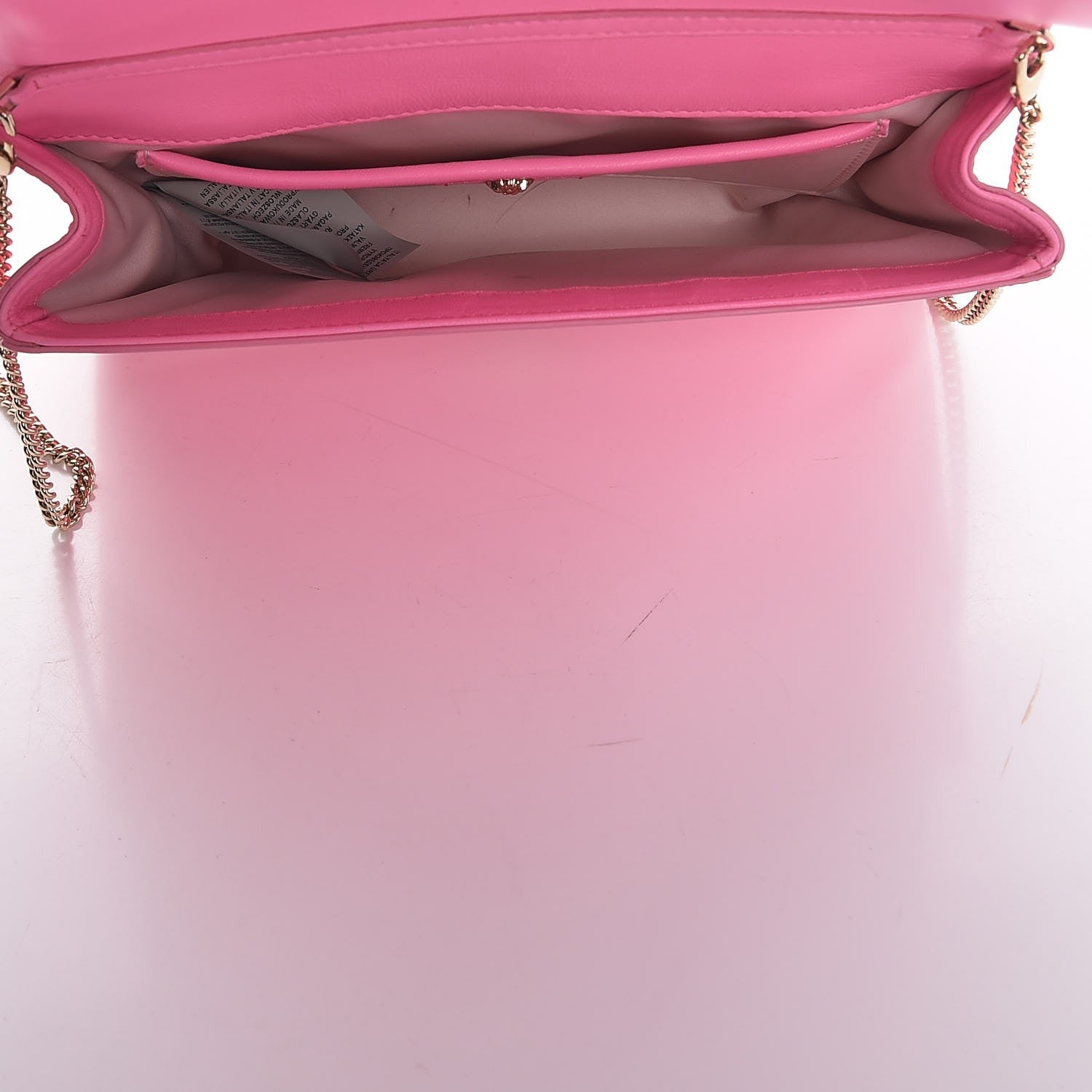 Versace Patent Palazzo Medusa Chain Evening Bag Pink 7 of 15