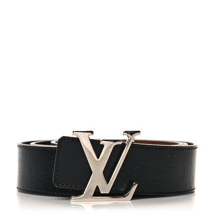 Louis Vuitton Taurillon Calfskin 30mm LV Initiales Reversible Belt 95 38 Black 1 of 8