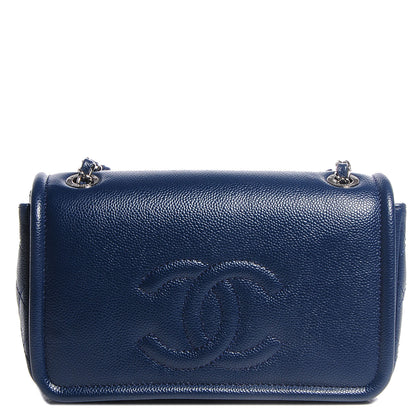 Chanel Caviar Medium Timeless CC Flap Navy Blue 1 of 8