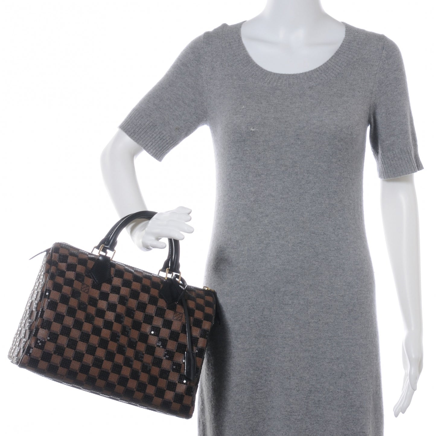 Damier Paillettes Speedy 30 Black