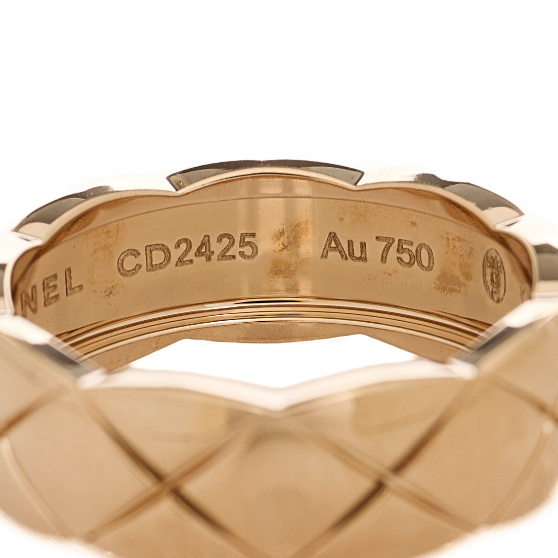 18K Beige Gold Small Coco Crush Ring 55 7.25
