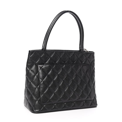 Chanel Caviar Quilted Medallion Tote Black 3 of 11