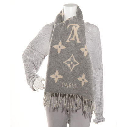 Louis Vuitton Cashmere Monogram Reykjavik Scarf 2 of 5