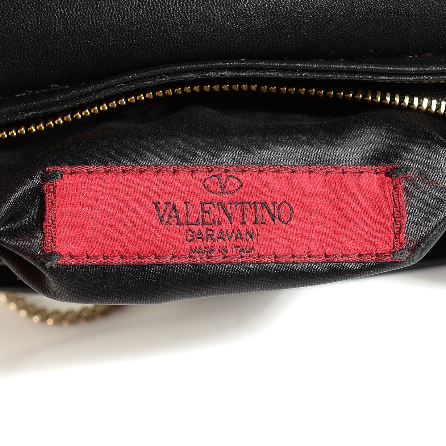 Nappa Mini Chain Strap Crossbody Black