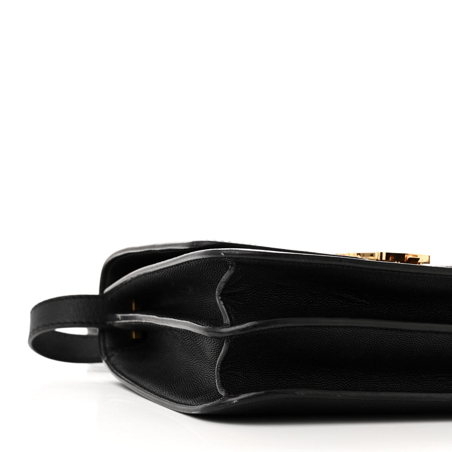 Grained Calfskin Medium TB Bag Black
