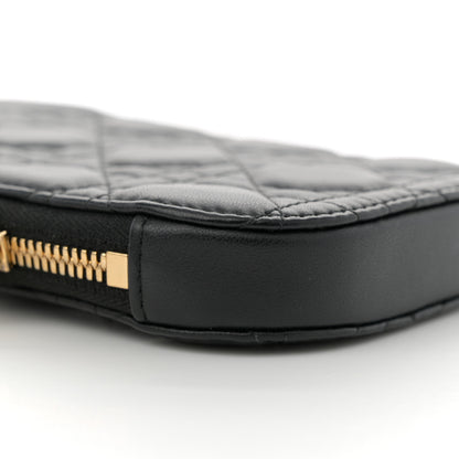 Christian Dior Lambskin Cannage Lady Dior Phone Holder Black 9 of 13