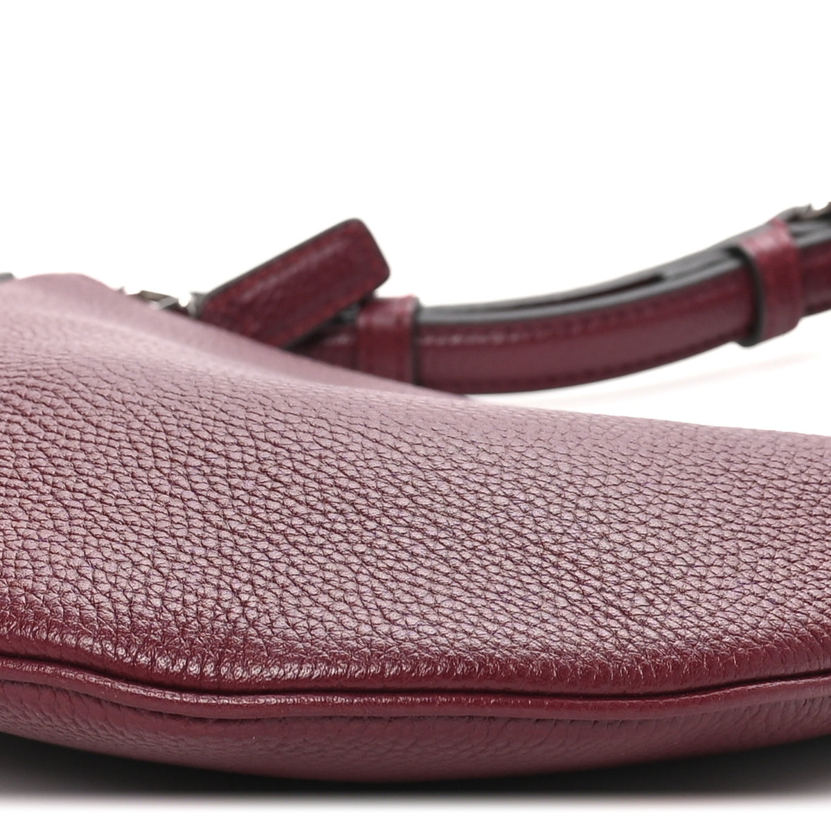 Gucci Pebbled Calfskin Mini B Shoudler Bag Burgundy 10 of 10