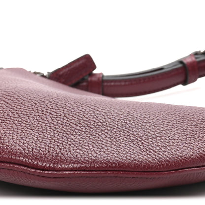 Gucci Pebbled Calfskin Mini B Shoudler Bag Burgundy 10 of 10