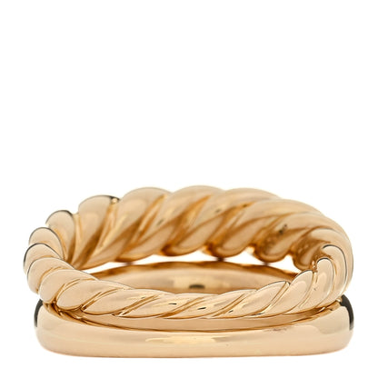 David Yurman 18K Yellow Gold Pure Form Stack Rings 60 9 3 of 6