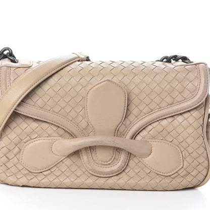 Bottega Veneta Nappa Intrecciato Rialto Shoulder Bag Mink 6 of 8