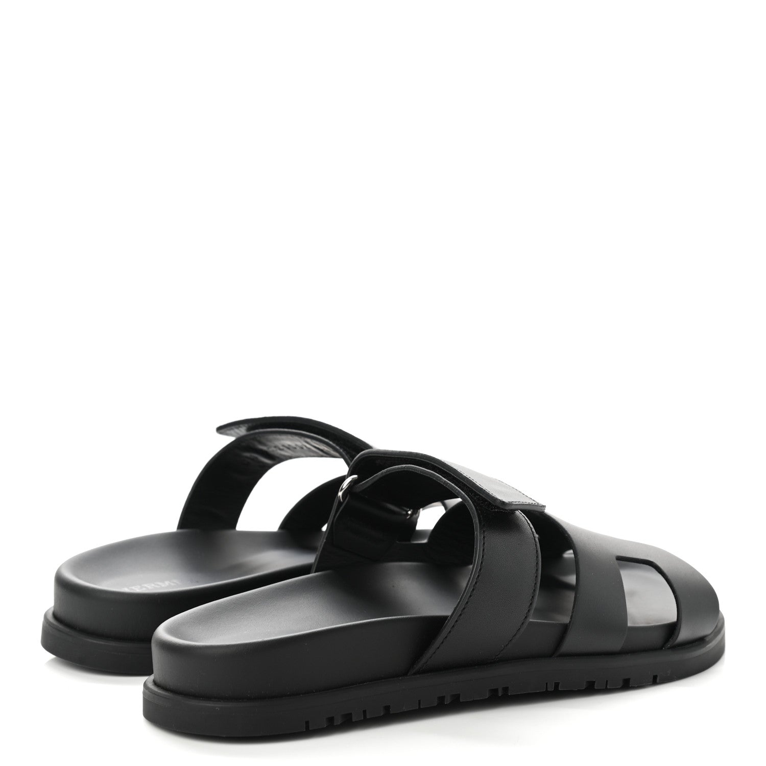 Hermes Calfskin Womens Chypre Sandals 36 Black 4 of 9