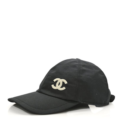 Chanel Cotton CC Cap Hat Black 1 of 7