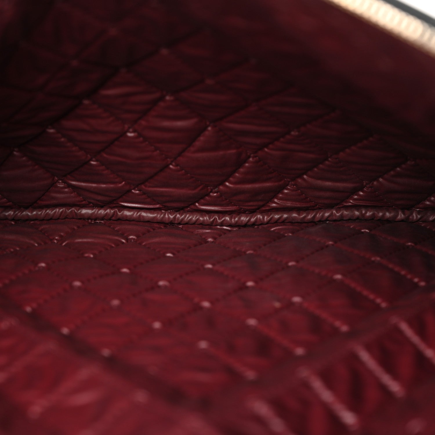 Chanel Lambskin Quilted Large Vintage Mademoiselle Cosmetic Case Black 5 of 14