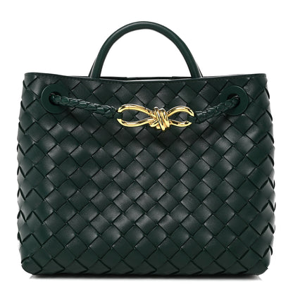 Bottega Veneta Nappa Intrecciato Small Andiamo Shoulder Bag Emerald Green 1 of 9