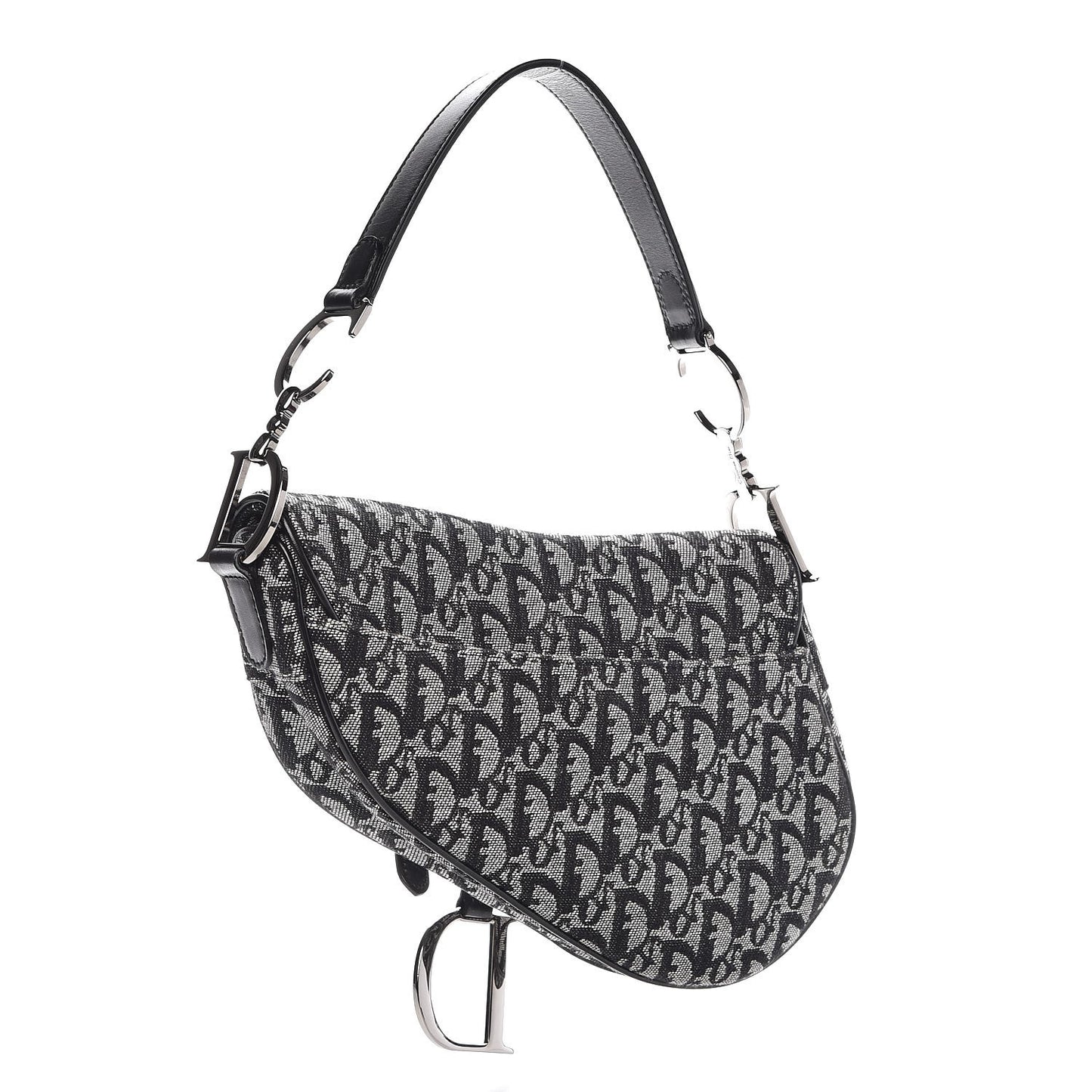 Monogram Saddle Bag Black