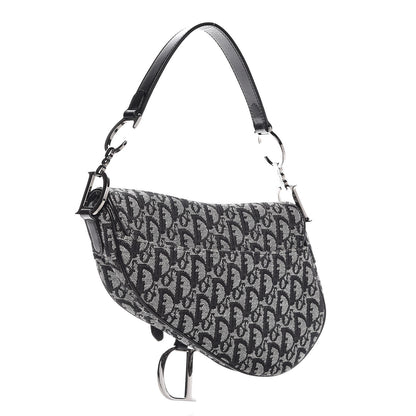 Christian Dior Monogram Saddle Bag Black 3 of 7