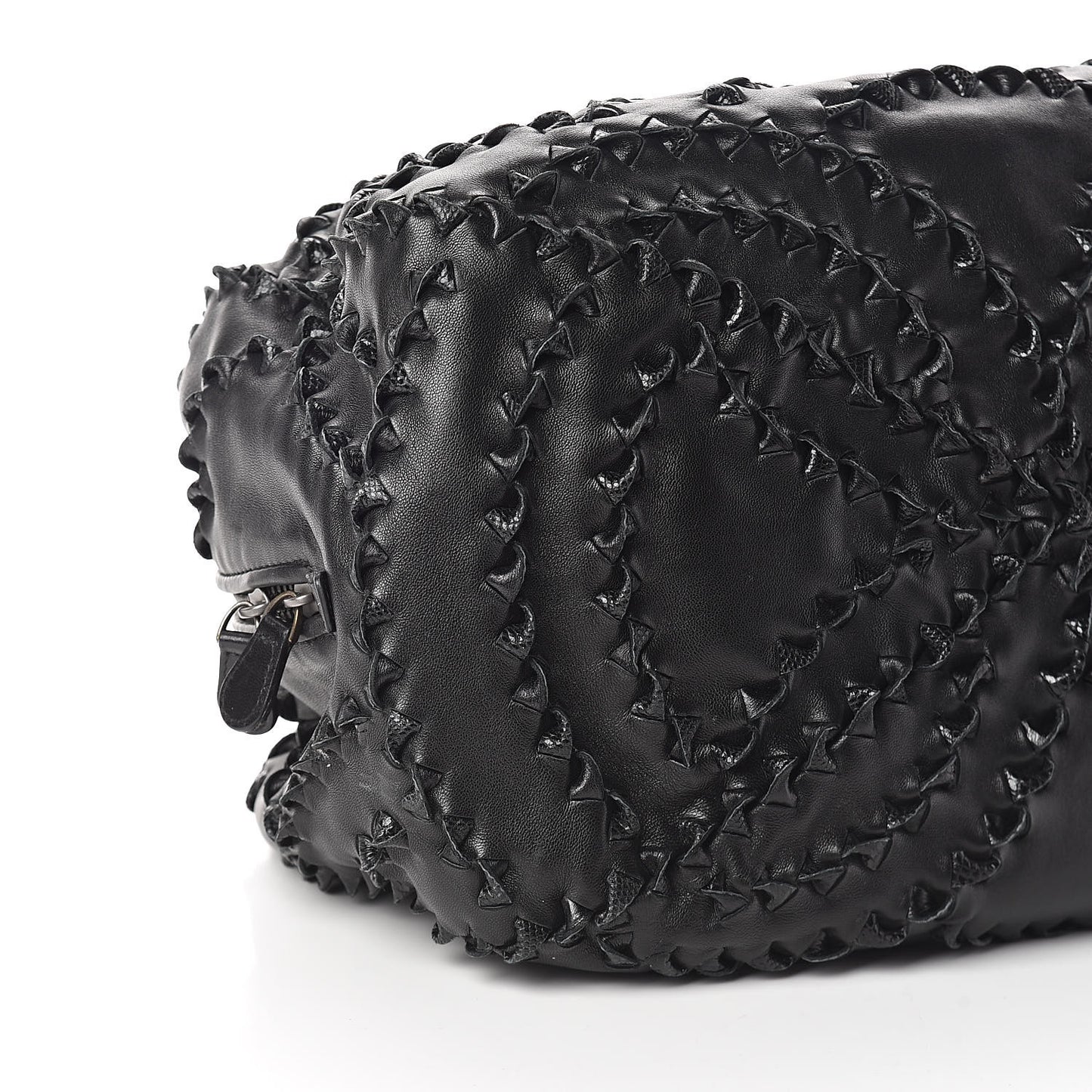 Nappa Karung Intrecciato San Marco Tote Black