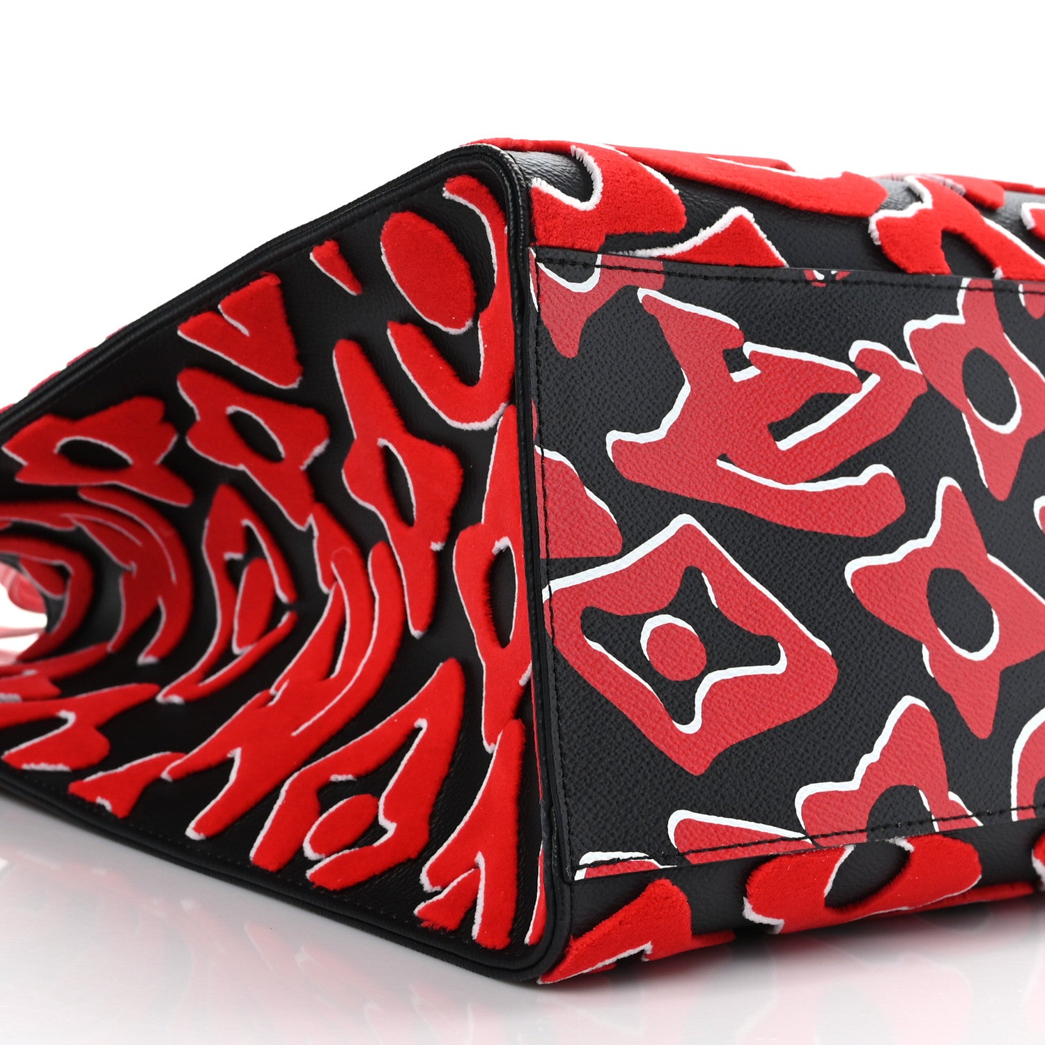 Louis Vuitton X UF Tufted Monogram Onthego GM Black Red 7 of 8