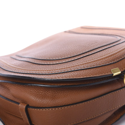 Chloe Calfskin Medium Marcie Round Crossbody Bag Tan 12 of 13
