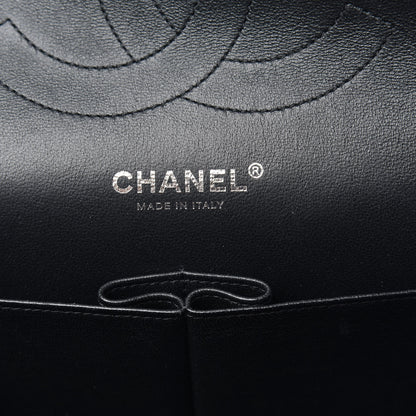 Chanel Crumpled Calfskin Quilted Jumbo Double Flap So Black 6 of 12