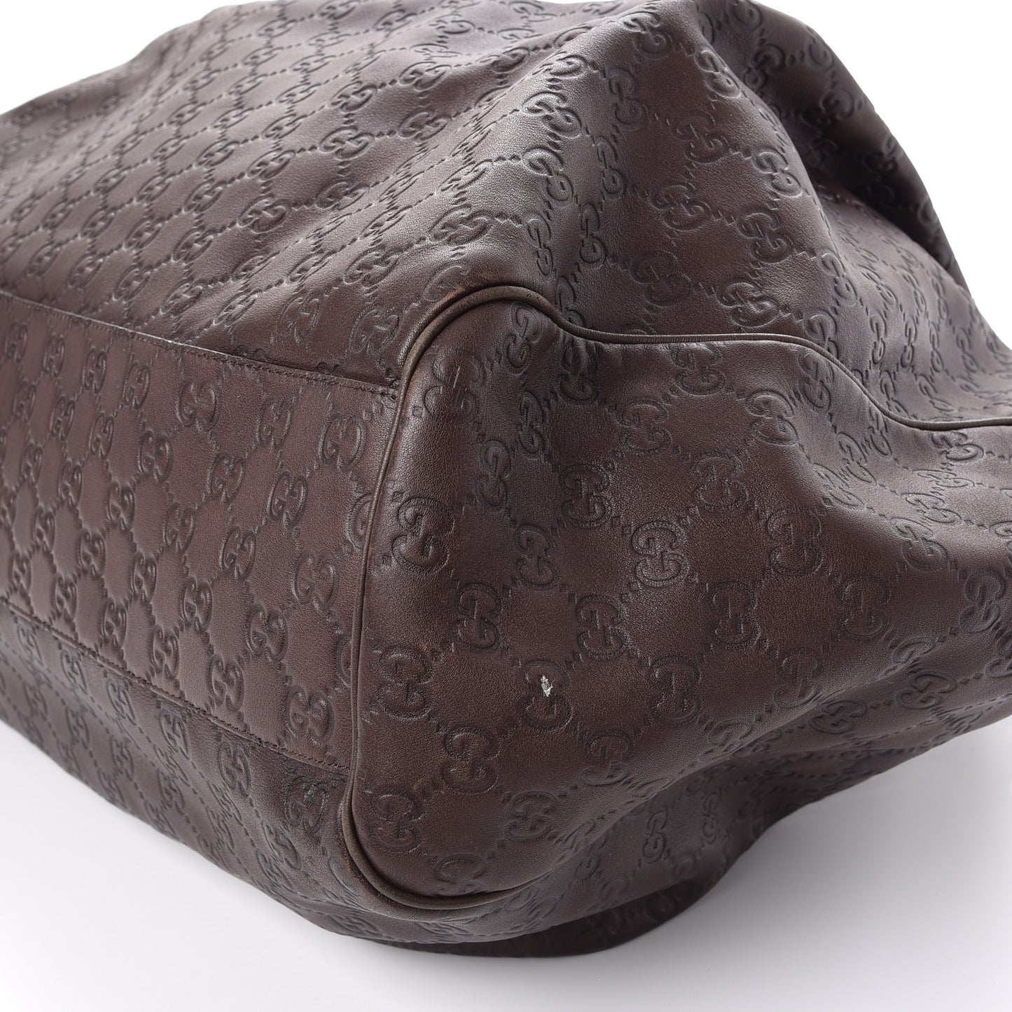 Guccissima Signature Large Sukey Tote Chocolate