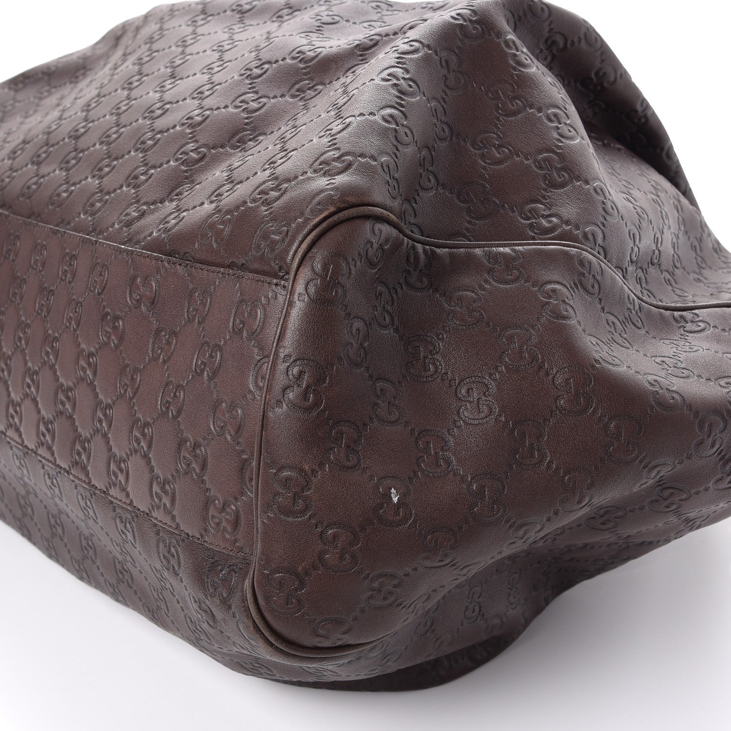 Gucci Guccissima Signature Large Sukey Tote Chocolate 11 of 12