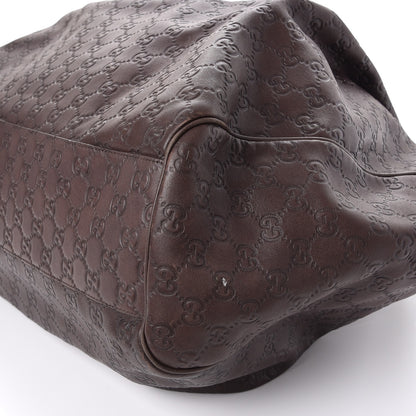 Gucci Guccissima Signature Large Sukey Tote Chocolate 11 of 12