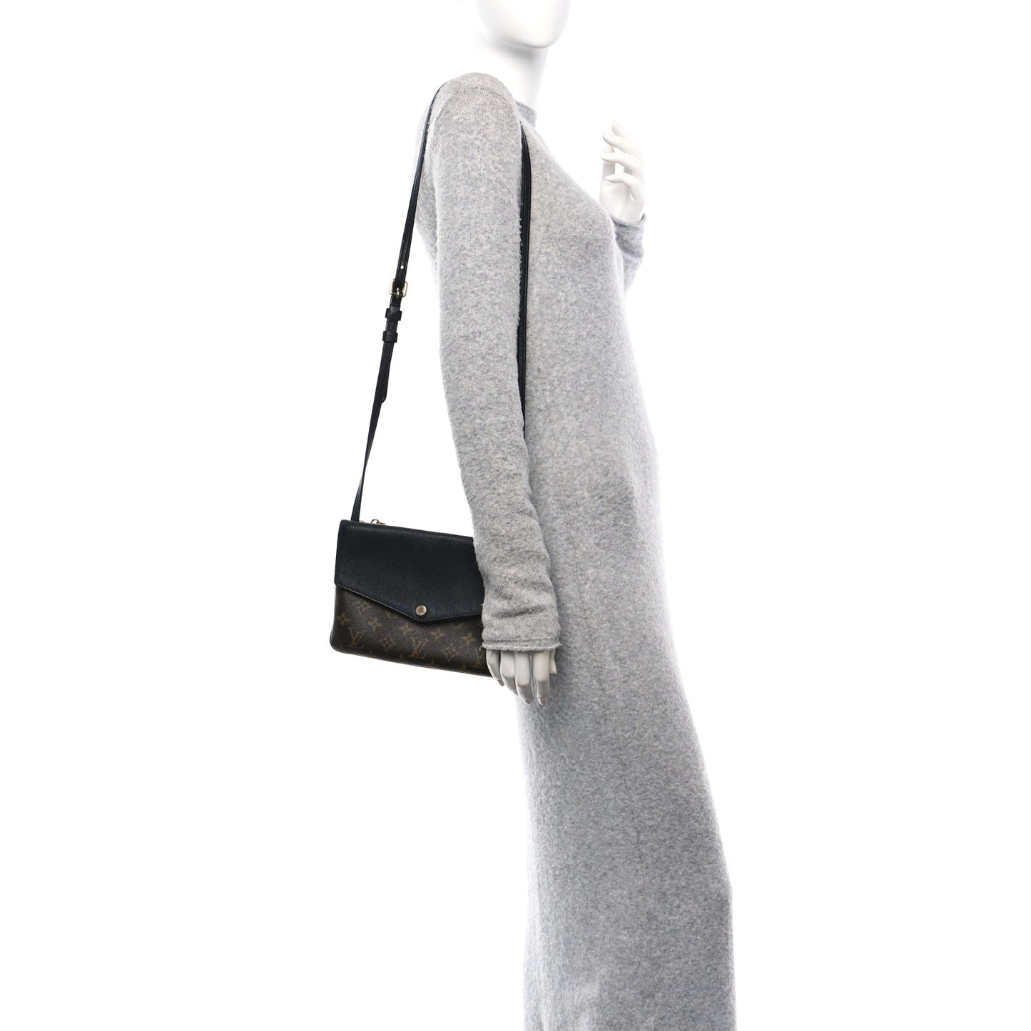 Monogram Twice Pochette Black