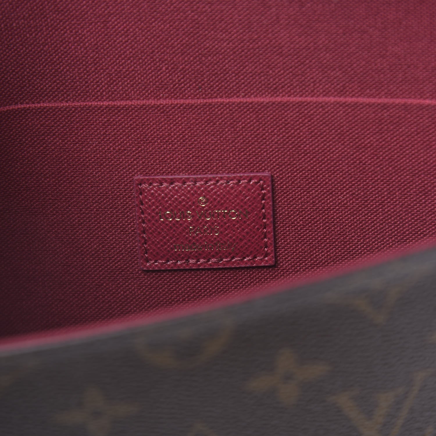 Louis Vuitton Monogram Pochette Felicie Chain Wallet Fuchsia 7 of 10