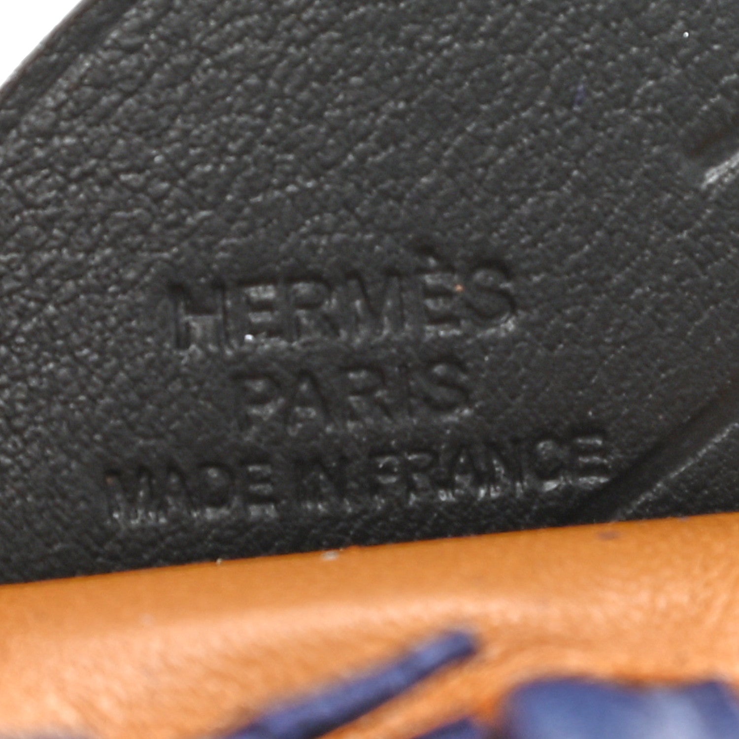 Hermes Milo Lambskin Grigri Rodeo Pegase Horse Bag Charm PM Sesame Black Bleu Saphir 3 of 4
