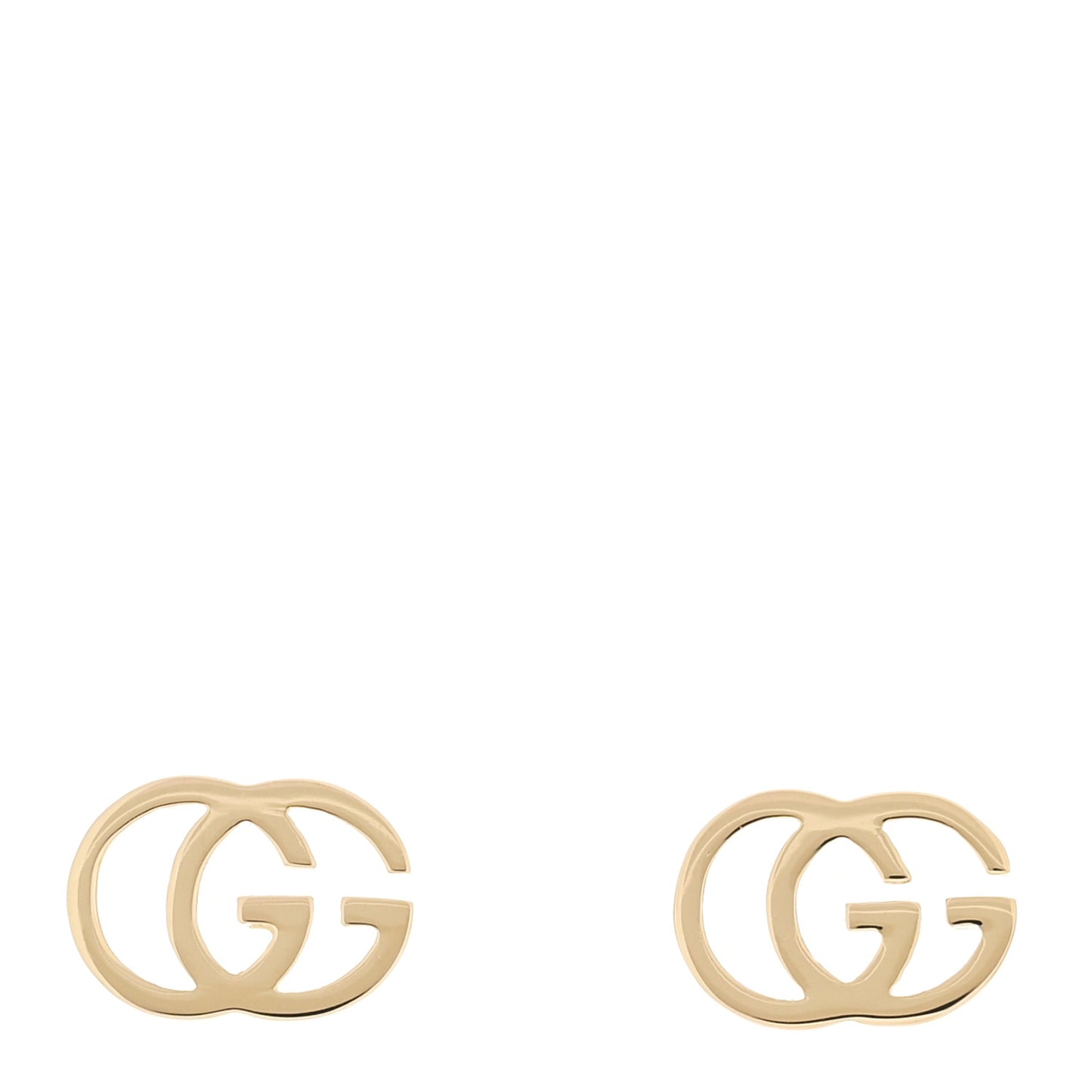 18K Yellow Gold Running G Stud Earrings