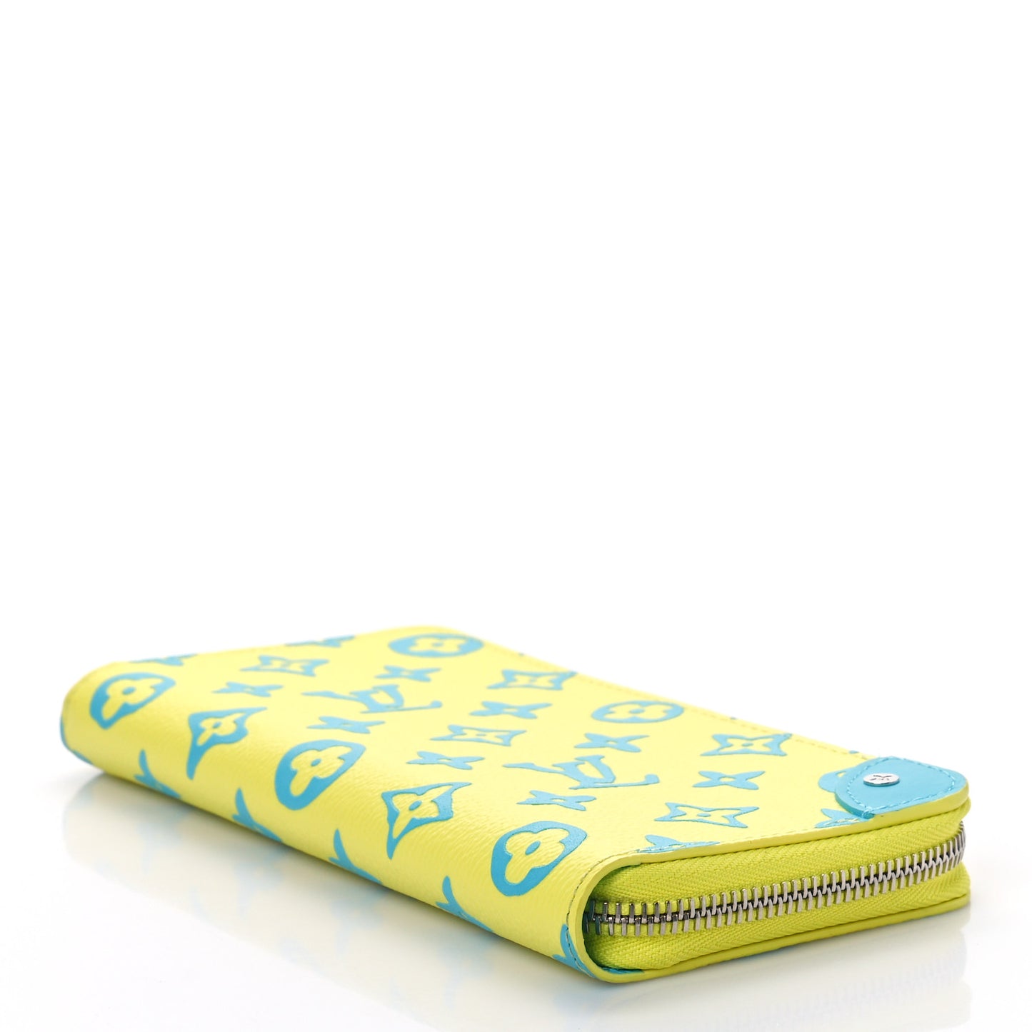 Monogram Playground Zippy Vertical Wallet Lime