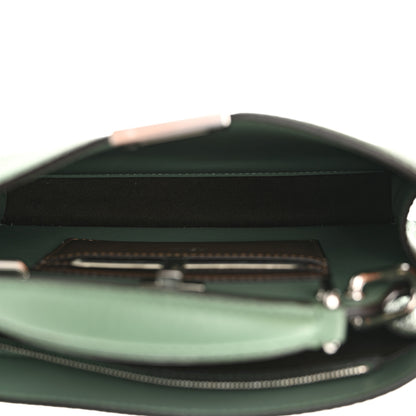 Fendi Cuoio Romano Vitello Cover Bi-Color Peekaboo I See U X Cross Satchel Green Island Maya 5 of 11