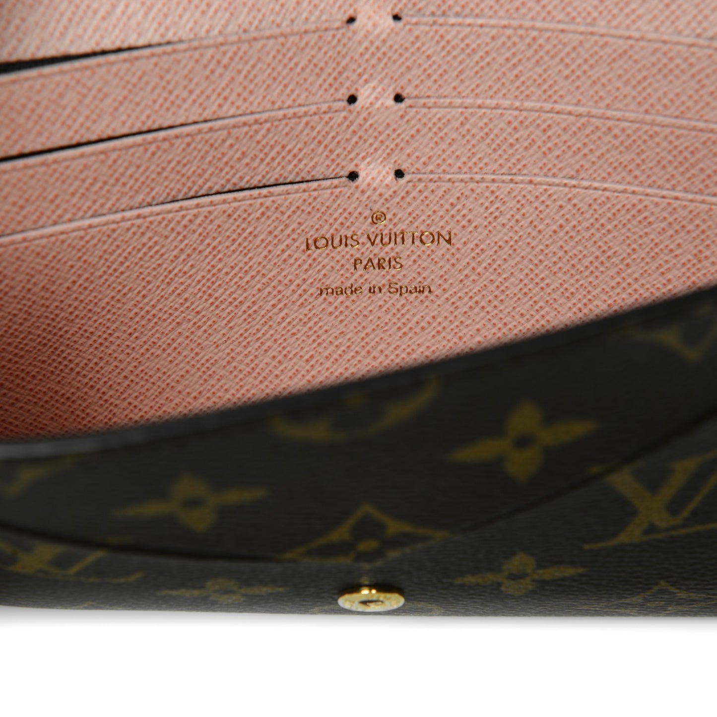 Monogram Jeanne Wallet Rose Ballerine