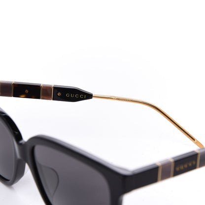 Gucci Acetate Square Sunglasses GG0599SA Black Tortoiseshell Pearlescent 5 of 10