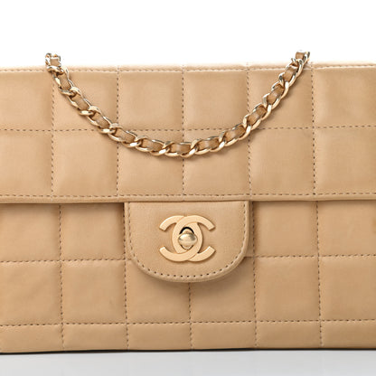 Chanel Lambskin East West Chocolate Bar Flap Beige 9 of 14