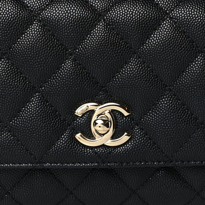 Chanel Caviar Quilted Extra Mini Coco Handle Flap Black 8 of 11